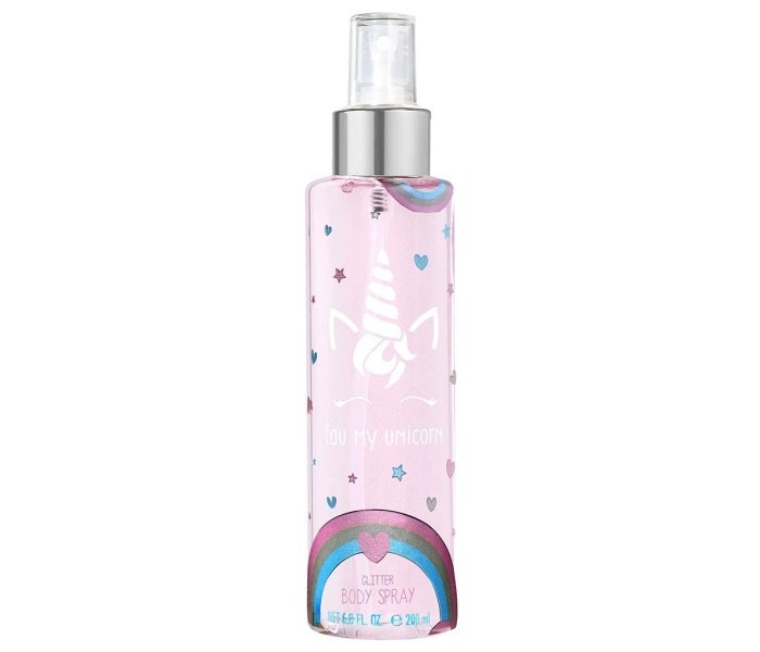 Air val Sprej za tijelo My Unicorn glitter 200ml, Roze