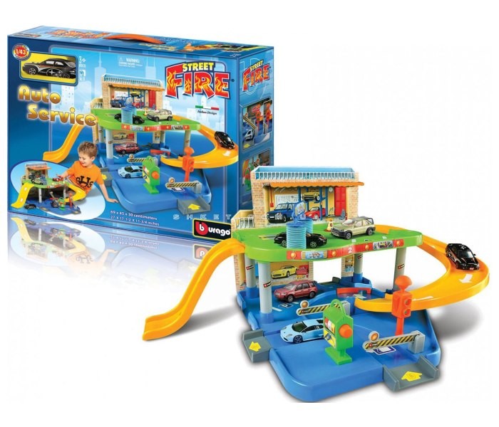 BURAGO Garažna garnitura sa City autima