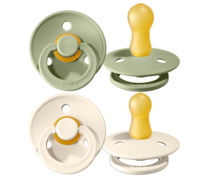 BIBS duda, 0-6m, 2 komada, žalfija i slonovača