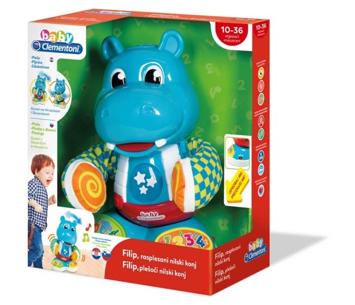 CLEMENTONI Interactive HIPPO FILIPPO plava