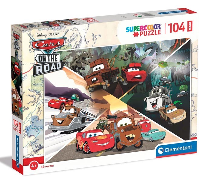 Clementoni Igračka Puzzle 104 kom.maxi cars on the road
