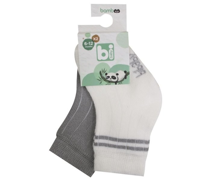 BiOrganic Čarapice za bebe 2 komada bamboo 12-18m