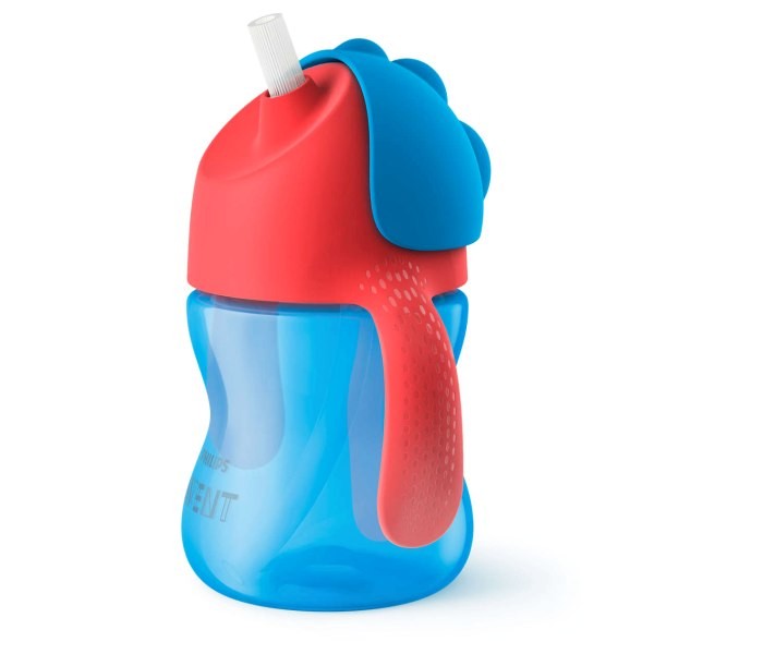 PHILIPS AVENT Čarobna šolja sa slamkom 1899 200 ml crveno-plava