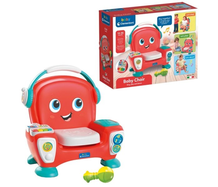 Clementon iIgračka baby, muzička stolica,Crvena