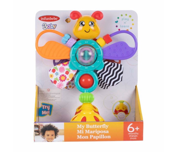 INFUNBABY Moja šarena igračka leptir za bebe