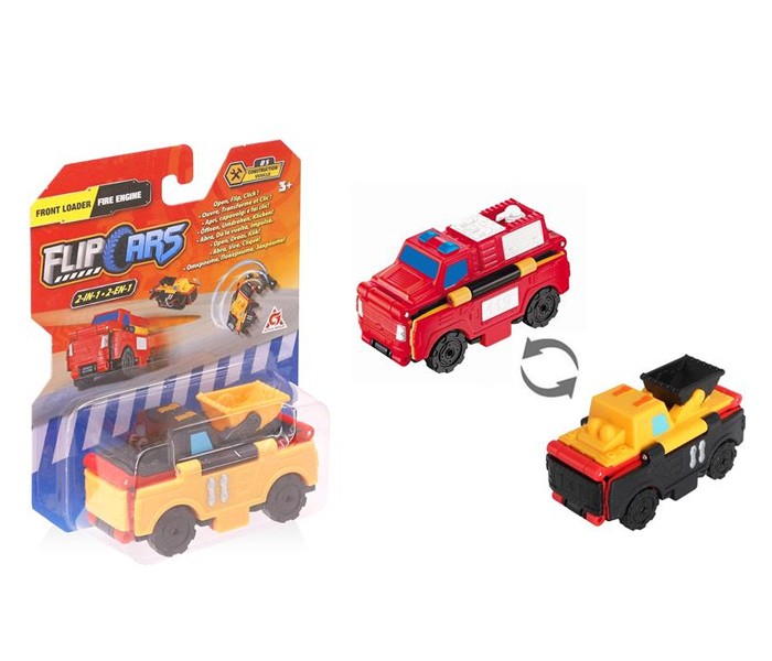 FLIP CARS Auto 2u1 prednji utovarivač i vatrogasna kola