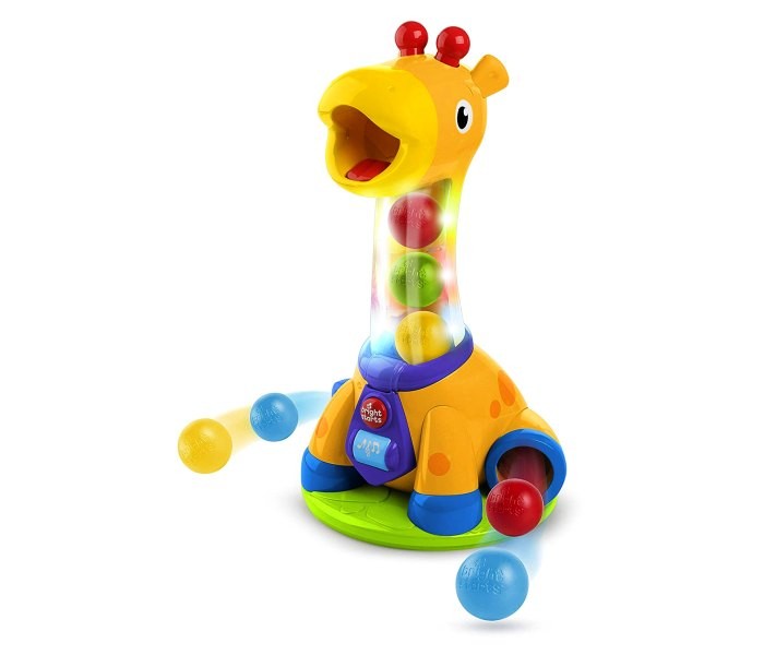 Bright starsIgračka muzička žirafa sa lopticama,Žuta
