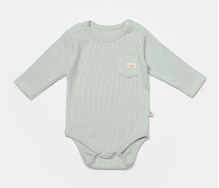 BiOrganic Bodi za bebe dugi rukav, Zeleni