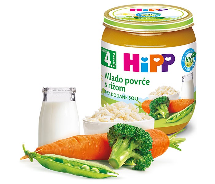 Kašica povrćna - mlado povræe sa rižom 125gr