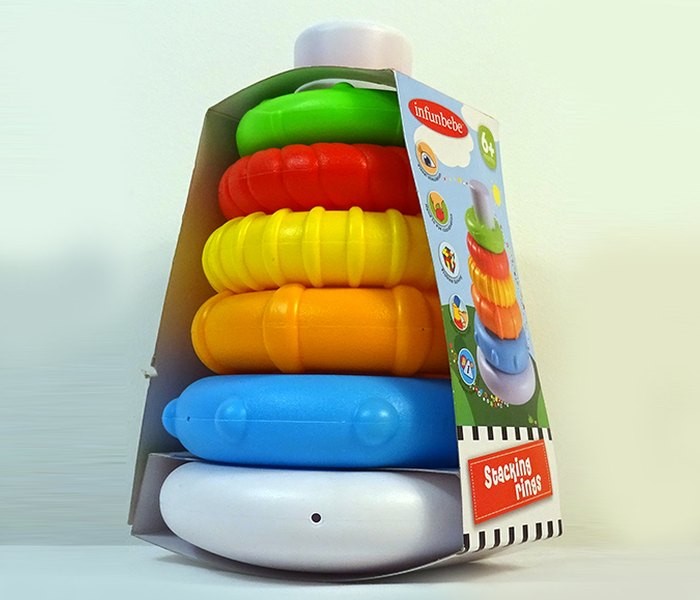 Infunbebe Igracka za bebe zaglavljeni prstenovi 6m+,