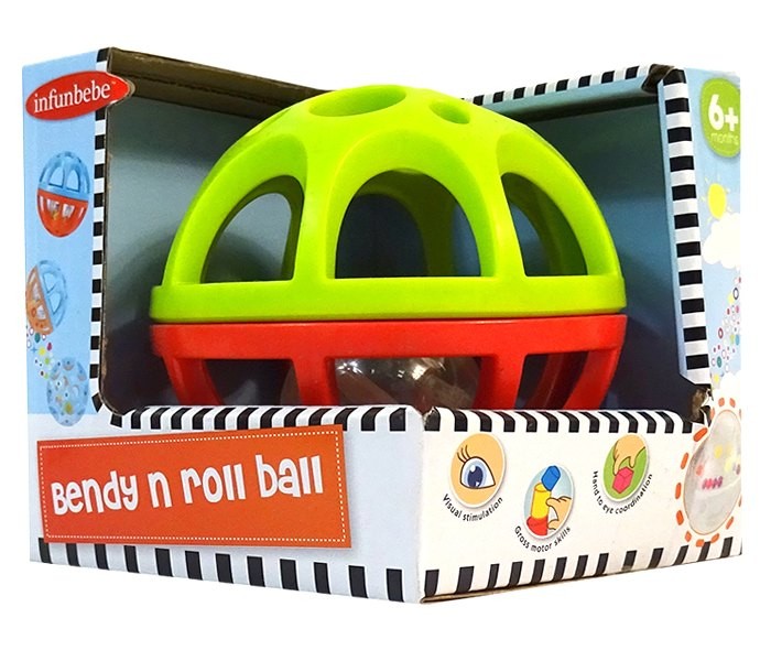 INFUNBEBE Baby toy Lopta narandžasto-plava