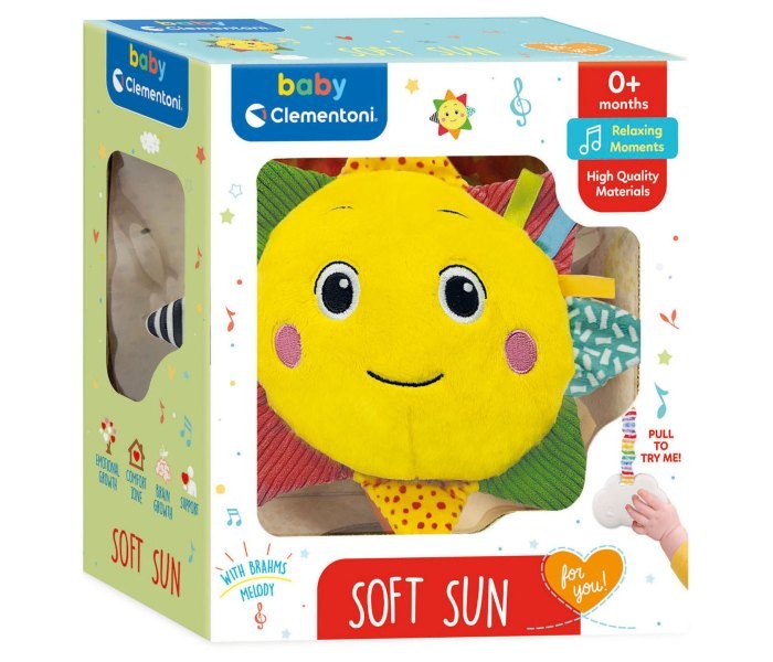 Clementoni Igračka Clementoni za bebe - sunce, Šarena