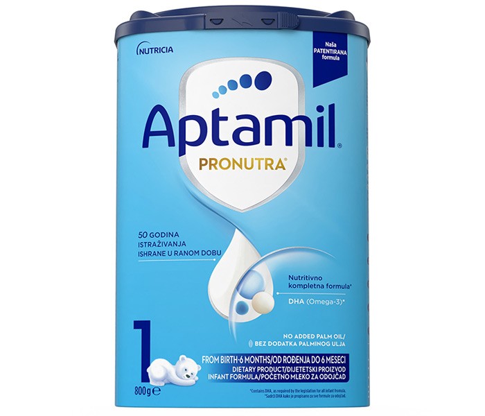 NUTRICIA Inicijalna mlečna formula za odojčad 0-6 meseci 800gr aptamil 1