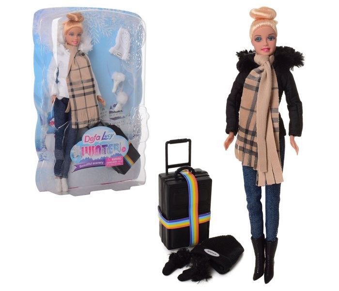 Defa Igračka lutka  Lucy zimsko putovanje, Šarena