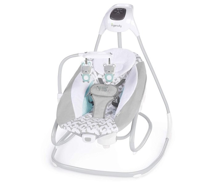 Bright stars Ljuljaška za bebe Raylan, Siva