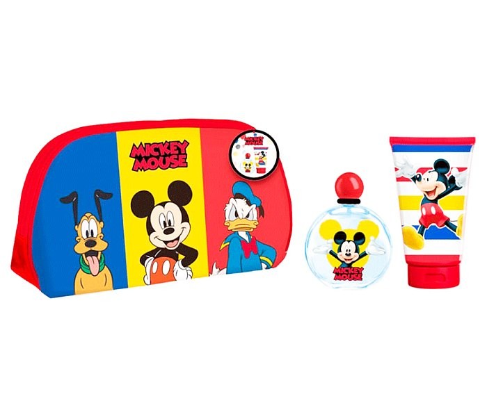 Air val Set Mickey neseser + toaletna voda 50ml + gel 100ml, Šarena
