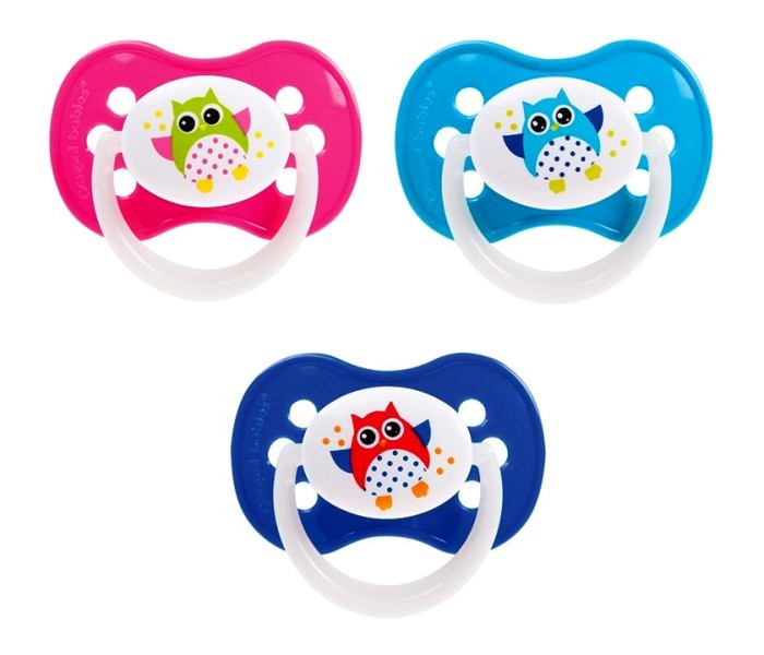 Canpol Varalica silikon,simetricna, 6- 18m,1/1,sova ,Plava