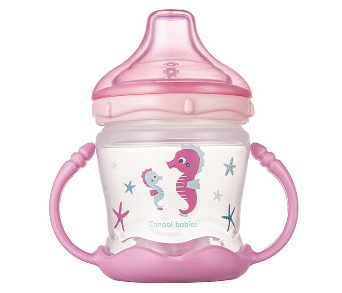 Canpol Šolja za bebe - sweet fun 180ml, Roze