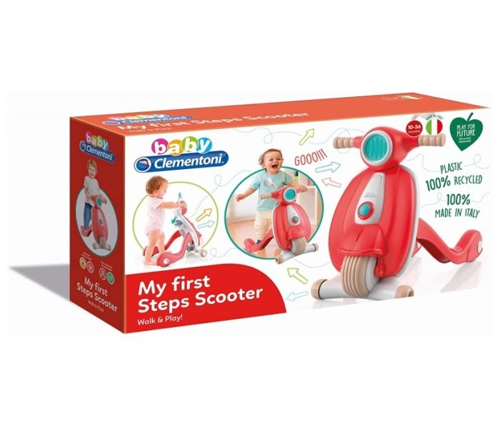 Clementoni baby Moj prvi koraci guralica, Crvena