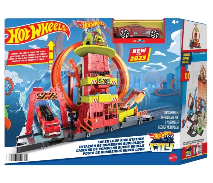 HOT WHEELS Gradska dječja igračka-vatrogasna stanica