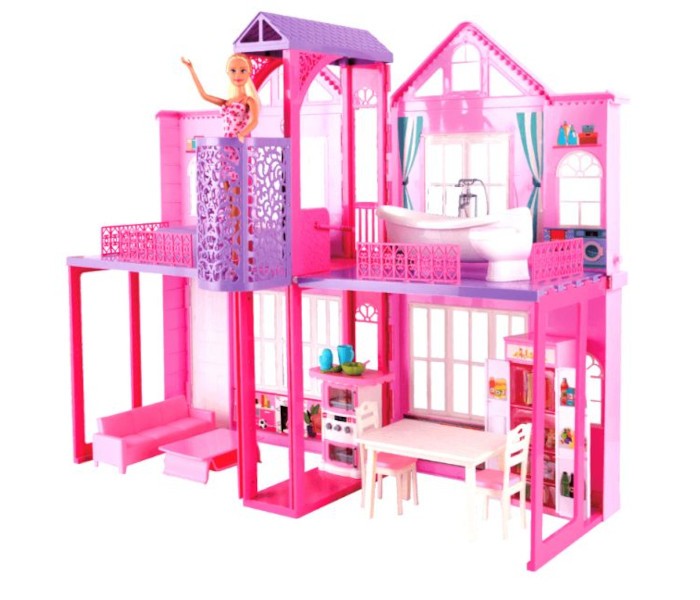 Defa Igračka kućica za lutke sa liftom, Šarena