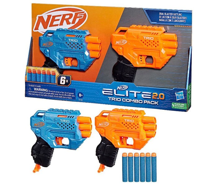 HASBRO dječji pištolj Nerf Elite 2.0 Trio Combo Pack