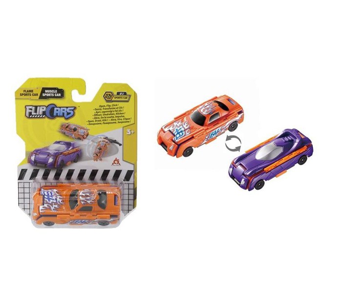 FLIP CARS Sportski auto 2u1 Flame & Muscle
