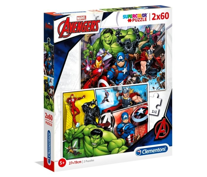 CLEMENTONI PUZZLE 2X60 AVENGERS - 2019