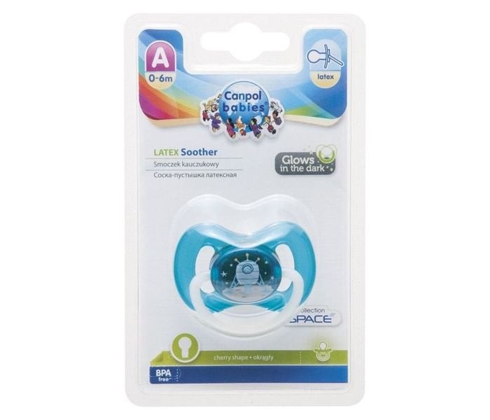 Canpol Varalica kaucuk 0-6 mjeseci- space blue ,Plava