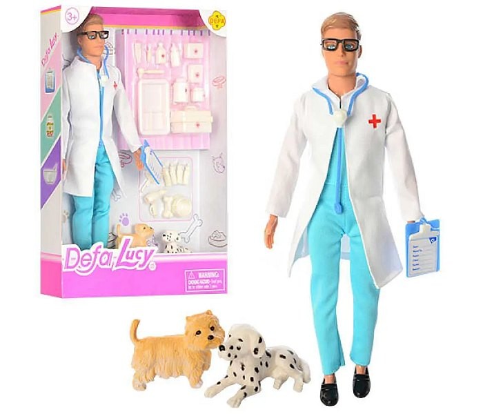 Defa Igračka lutka  veterinar, Šarena