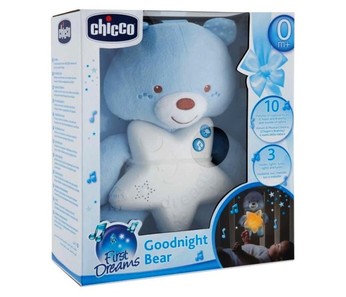 CHICCO TOYS Noćna lampa LAKU NOĆ Meda plava