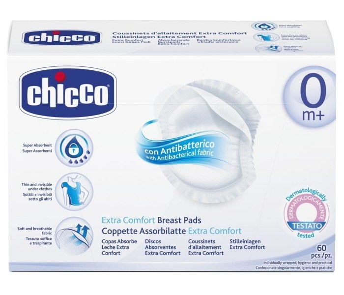 Chicco Ulosci za grudi 60 komada, Bijela