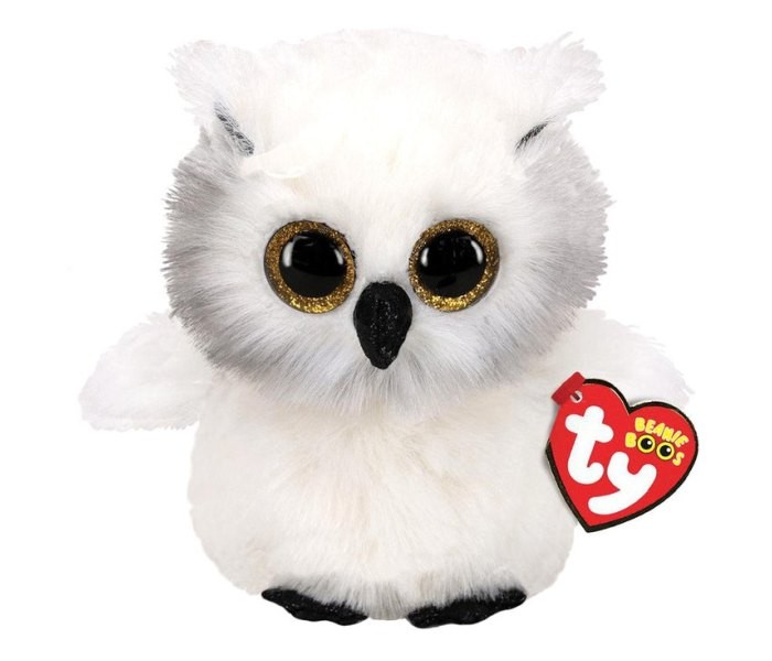 TY Plišana igračka Austin Owl bijela