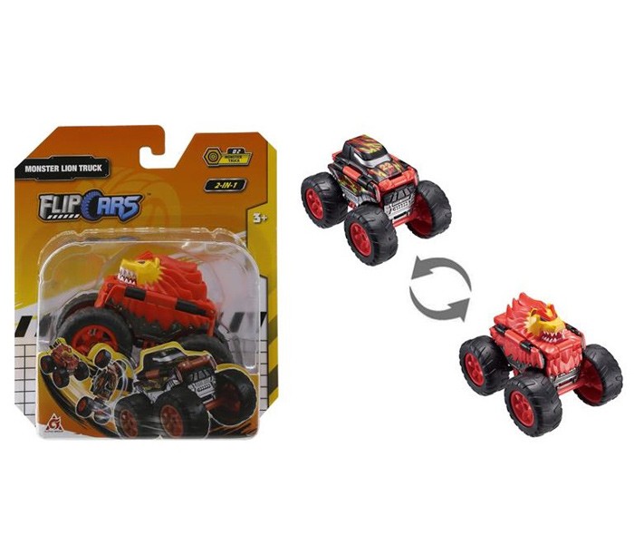 FLIP CARS Auto 2u1 Monster Lion Truck