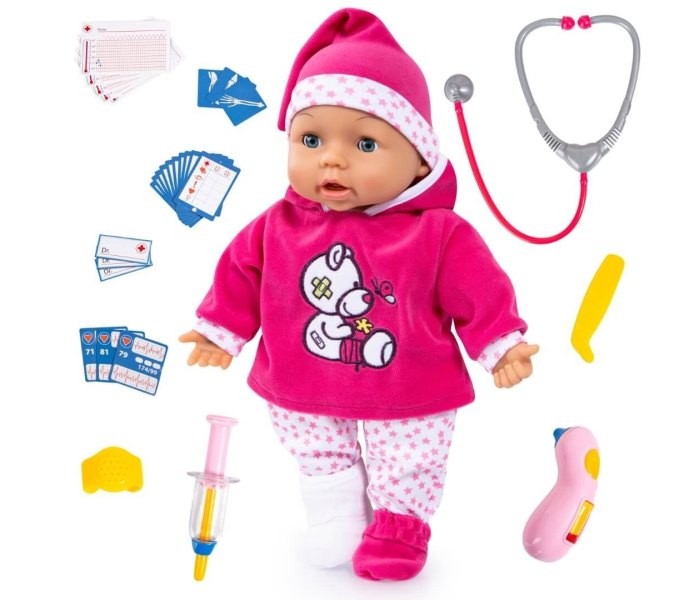 Igracka Ulba lutka doktor beba 38cm, Šarena