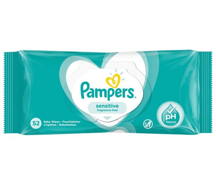 PAMPERS Baby Wet maramice Sensitive 52/1
