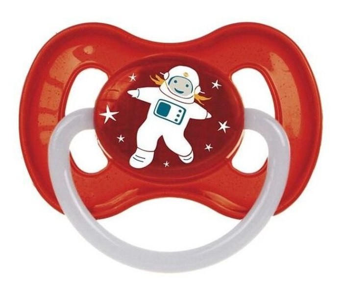 Canpol Varalica kaucuk 0-6 mjeseci- space red ,Crvena