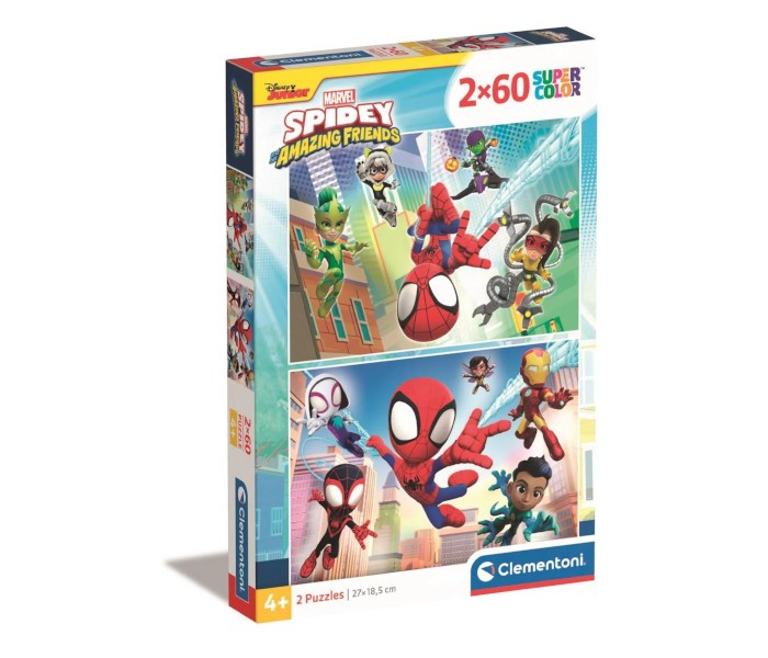 Clementoni puzzle za djecu Igračka puzle 2x60 Spidey and friends