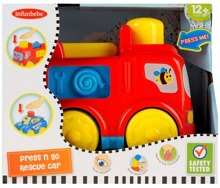 Infunbebe Igracka za bebe auto,Crvena