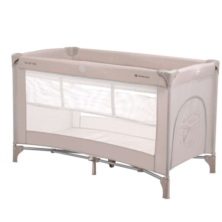 Kikka Boo Prenosivi Krevetac Na Dva Nivoa So Gifted Beige 2023 Bež