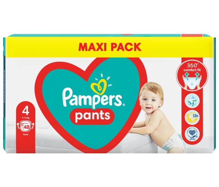 Pampers gaćice 4 maxi 48kom, Bijela