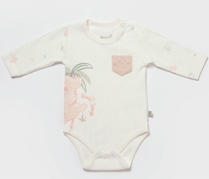 BiOrganic Bodi dugi rukav, Rozi