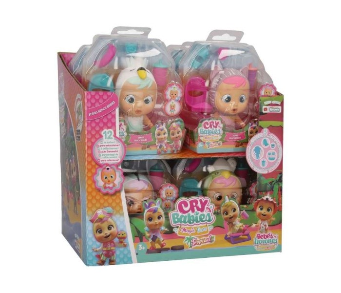 Cry babies Igračka plačljivica beach babies, Šarena