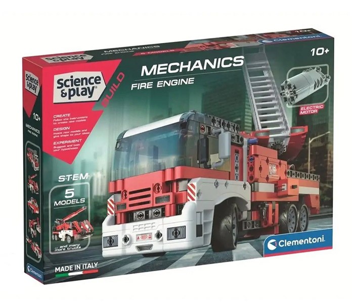 CLEMENTONI Komplet za gradnju vatrogasnih vozila, 4/1