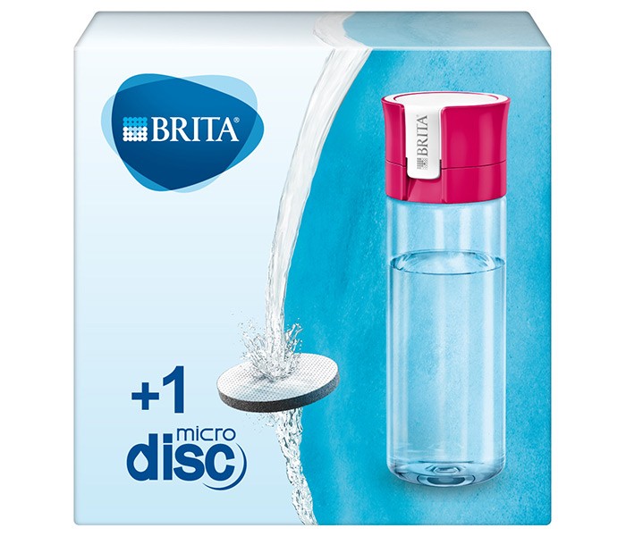 Brita Fill&Go Vital boca, 0.6L, Roza