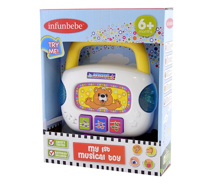 INFUNBEBE Igračka Mini Radio beli