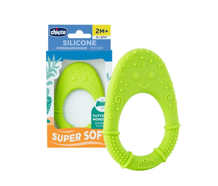 CHICCO brusilica All Soft Silicone 2M+ Green