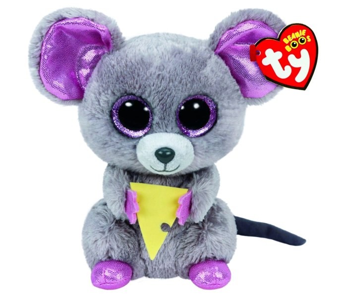 TI PLUSH BOOS SQUAEAKER, 15 cm - Miš sa sirom