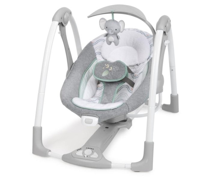 Ingenuity Ljuljaška za bebe Ingenuity ConvertMe 2-u-1, Siva