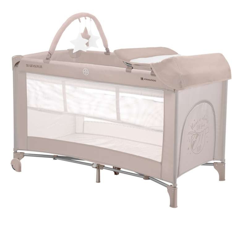 Kikka Boo Prenosivi Krevetac Na Dva Nivoa So Gifted Plus Beige Bež